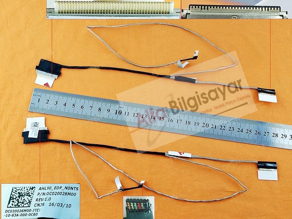 Hp 15-Ac 15-Af 250 G4 255 G4, 250 g5  Shl50 30Pin，Org Lcd/Led Cable Dc020026m00  Lcd Led Data Kablo  Lvds Cable