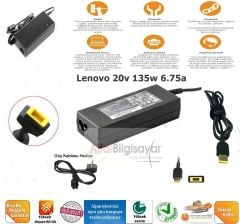 Lenovo 20v 6.75a 135w Dikdörtgen Pinli Uç Usb Tip Adaptör Şarj Cihazı 135w ADL135NLC3A,  ADL135NDC3A Adl135ndc2a, Adl135ndc3a, Adl135nlc2a, Adl135nlc3a ADL135SLC3A pa-1121-72