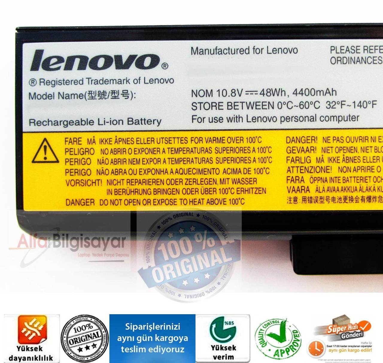 Lenovo Orjınal ideapad L11L6Y01 L11S6F01 G480 G485 G500 G505 G510 G580 G585 G700 G710 N580 P580 P585 Y480 Y580 Z380 Z480 Z485 Z580 Z585 80A5 80A6 80A7 80A8 80A9 80AA 80AG 80AH 80C3 20135 20150 20157 20236 20238 20240 20251 20252 20182 Batarya Pil