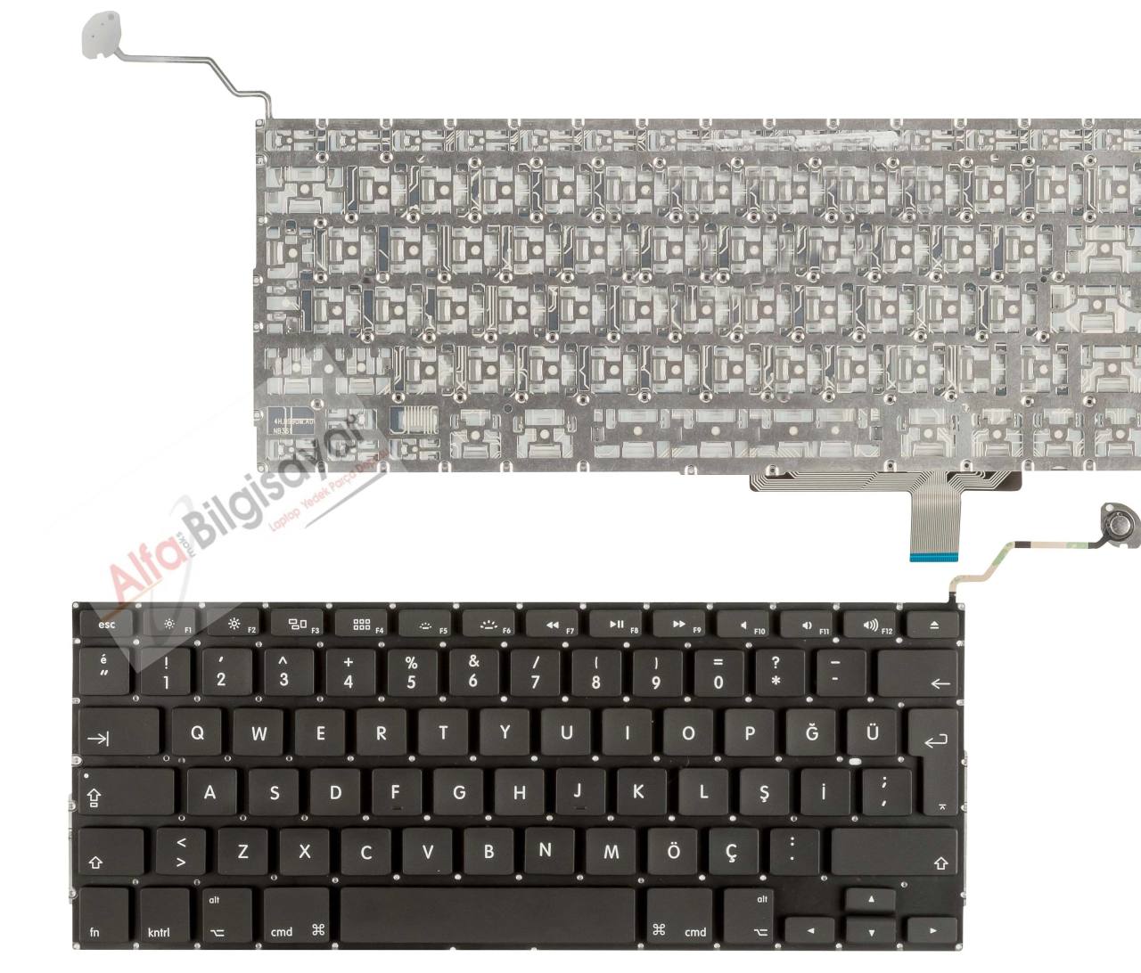 Apple MacBook Pro A1297 17'' 2009, 2010, 2011, MD311LL/A, MC725LL/A, MC024LL/A, MC226LL/A, MB604LL/A  Klavye Keyboard Tuştakımı