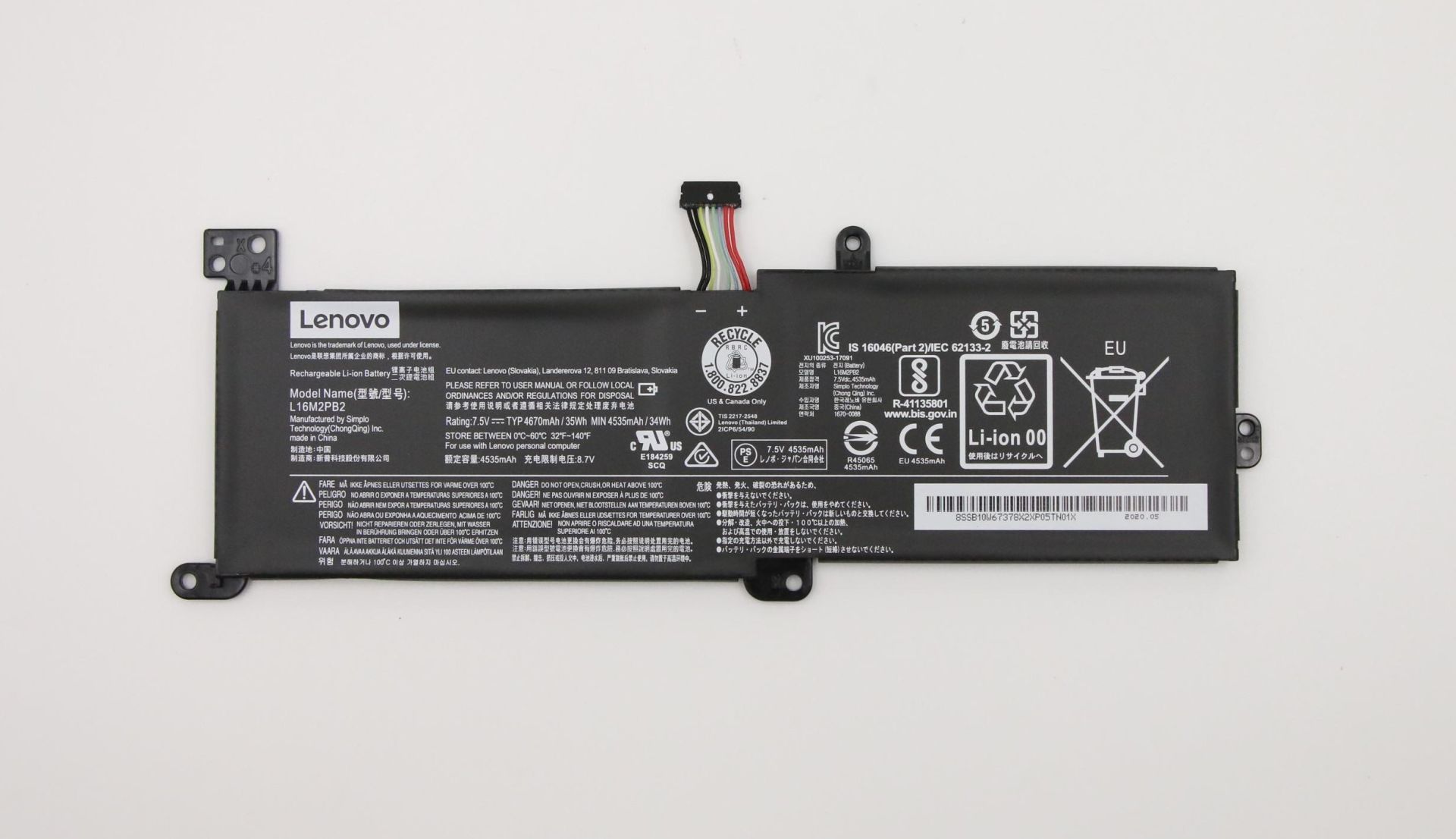 Lenovo Orjinal L16M2PB2 İdeapad 3 15IML05 81WB laptop Bataryası