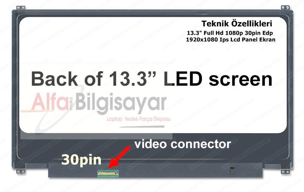 NV133FHM-N43, Ekran Lcd Panel 1080p Full Hd Led Ips