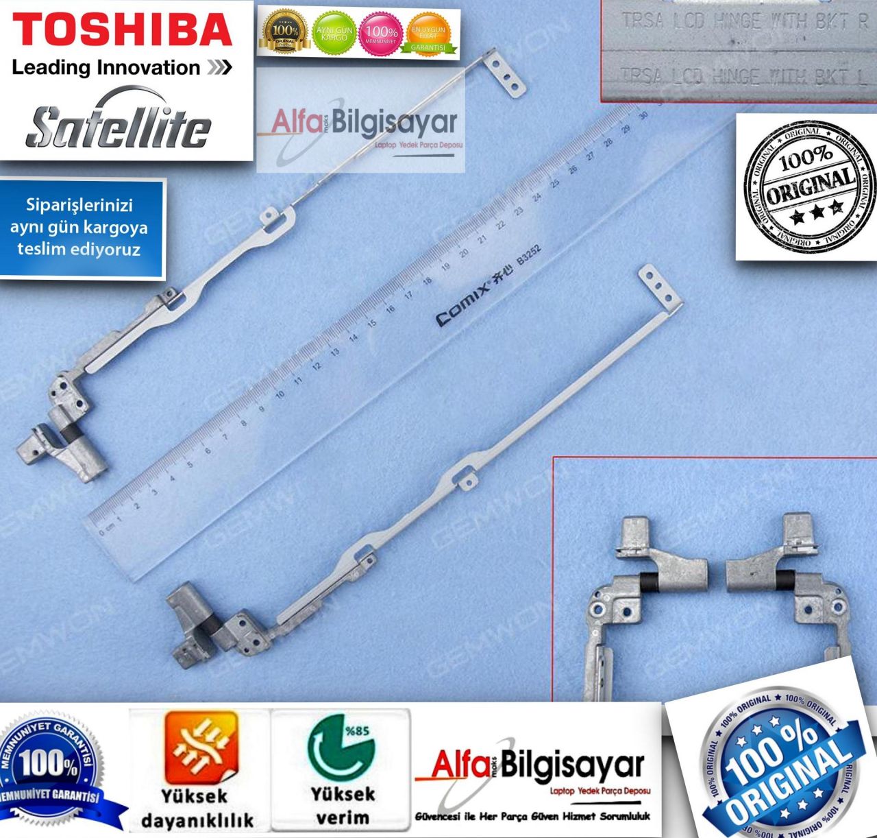 Toshiba Satellite L40 L45   Laptop Hinge Menteşe Takımı Sag Sol