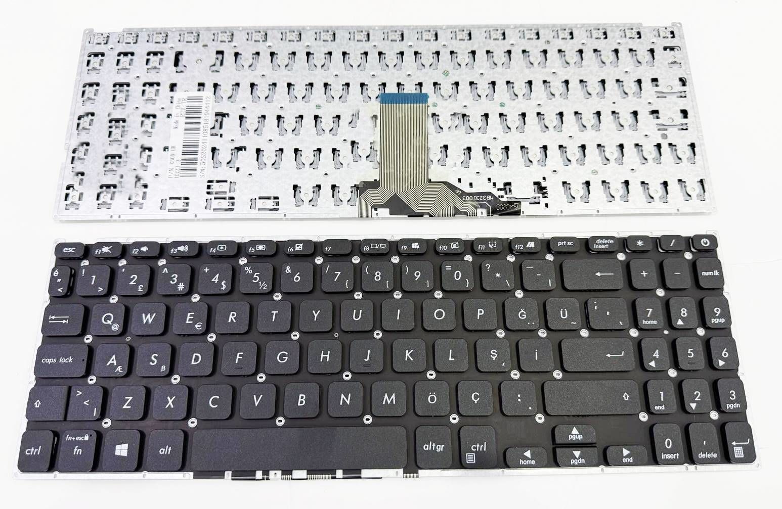 Asus F509fl F509fb F509fa F509f F509da F509ub F509ua F509u F509jb F509ja F509j F509fj D515da D515d D515 D509dl D509dj D509da D509d D509ba D509b D509 A509ja A509j A509fb A509fa A509f A509da A509d A509fl S509 R524 M509da M509ba M509b Klavye TuşTakımı