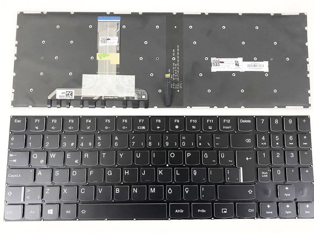 Lenovo Legion Y7000 Y7000p 81lf 81hc 81ld 81ns 81t0 Y545 81t2 81q6 Y540-17irh 81t3 81q4 Y540-15irh 81sy 81rj 81sx Y530-15ich 81lb 81m7 81fv 81gt Y720-15ikb, 80vr, 81cq Y520-15ikbn, 80wk Y520-15ikbm, 80yy Y520-15ikba 80wy Klavye Siyah Tuş Takımı