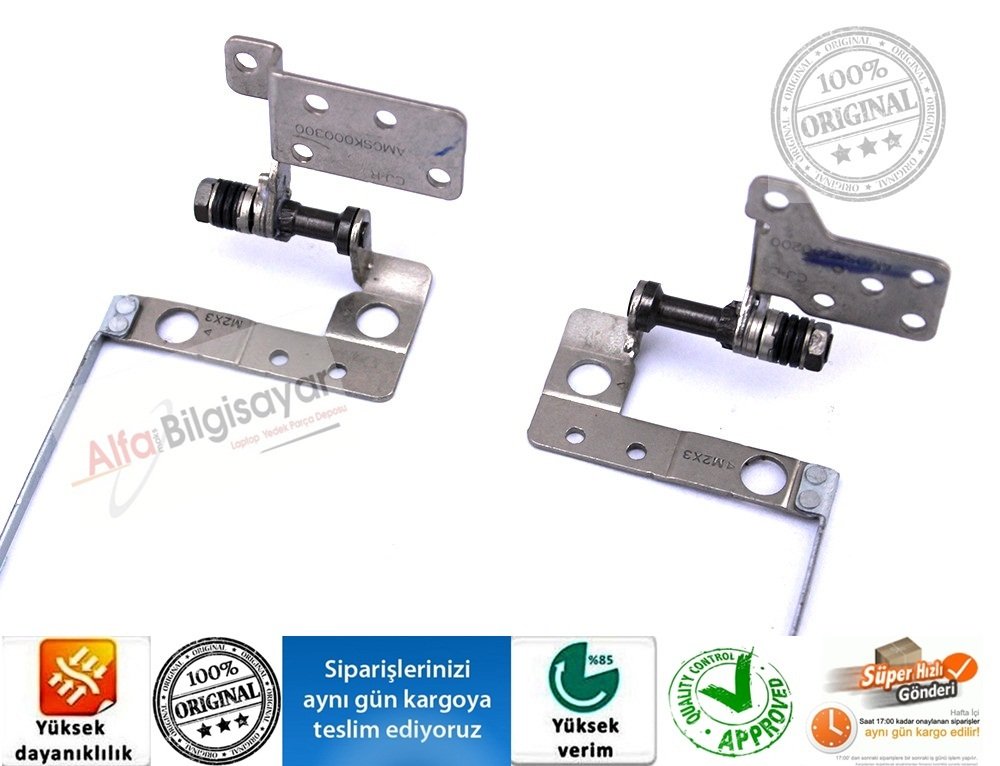 lenovo ideapad u510 model AM0SK000300 AM0SK000200 20191 Laptop Hinge Menteşe Takımı Sag Sol