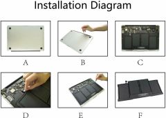 Apple Macbook Air A1377 A1405 A1496 a1466 a1369 EMC 2925, EMC 2632, EMC 2559, EMC 2469, EMC 2392 MC503, MC504 Batarya Muadil A+++ Pil 7.6V 6500Mah / 49Wh