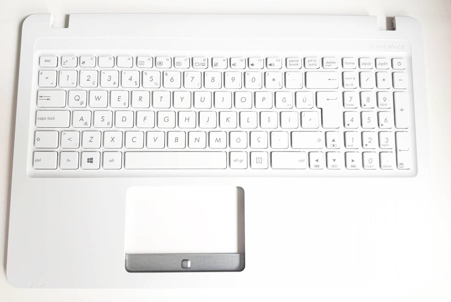 Asus Beyaz renk X540 X540SA X540LA X540LJ  540CA A540L K540L A540 x540UB A540U R540 R540L R540LA R540LJ R540S R540SA R540SC A540L K540L A540 A540U  Üst Kasa Dahil Klavye Keyboard Tuştakımı