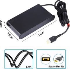 Lenovo 20V 11.5A 230w Gaming Dikdörtgen Pinli Uç Usb Tip Adaptör Şarj Cihazı ADL230NDC3A ADL230NLC3A
