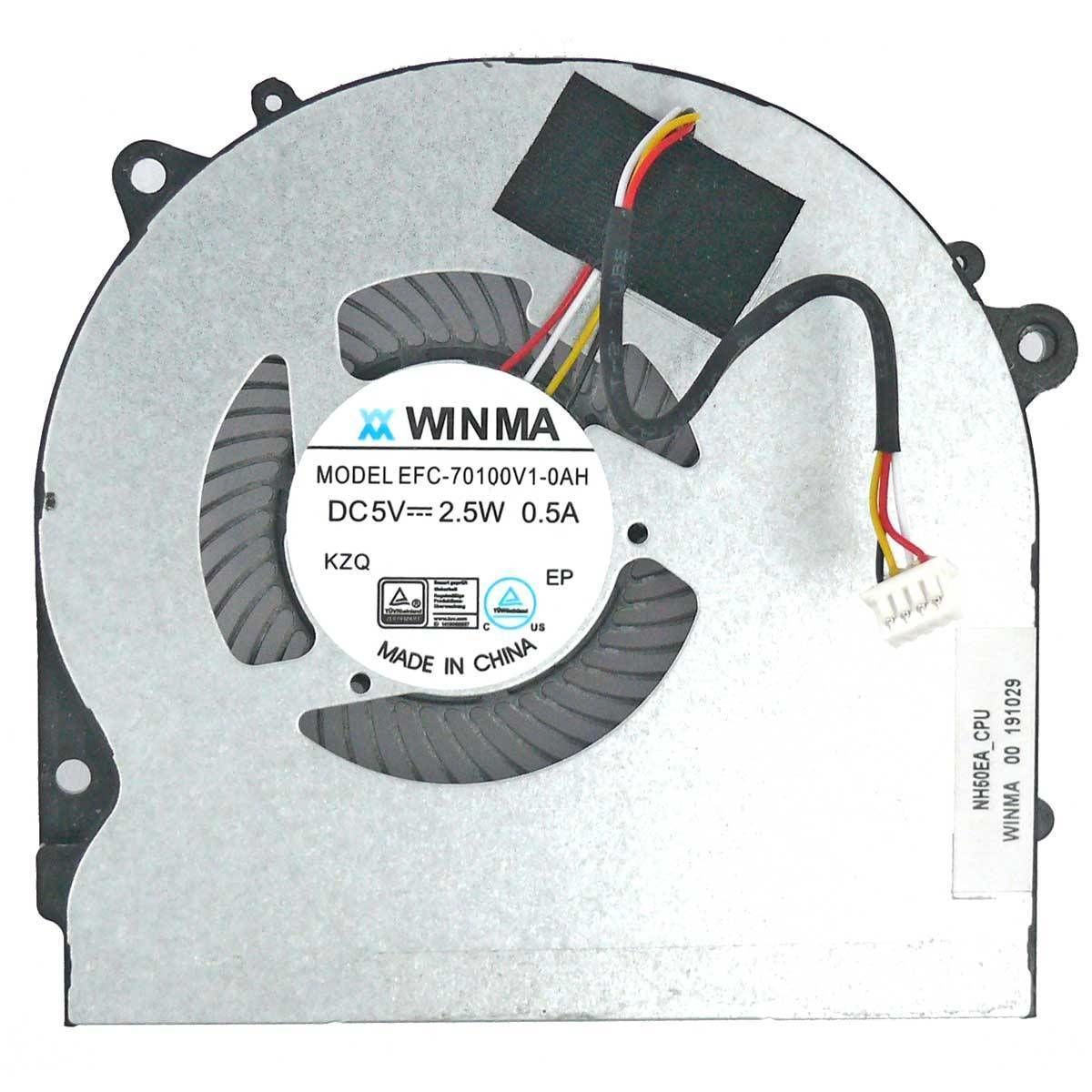 Monster Cpu  4Pin Fan NH50EA NH50RA NH55RA abra a5 v16.6, v17.  v17.1 v16.1, - Abra A7 V12.2.6, A7 V12.1, abra a7 v12.1, V12.2, EGC-70100V1-0AH, 6-31-NH5E2-20 Cpu Fan