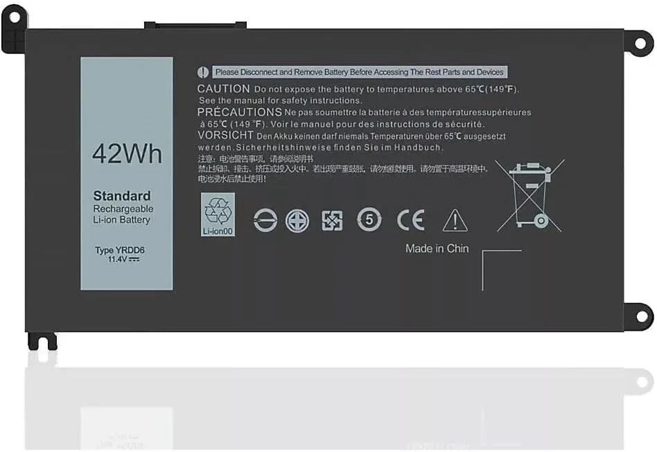 Dell YRDD6, 0YRDD6 Inspiron 3785 3793 5491 5494 5590 5593 Batarya 3501 3502 3505 3595 3781 3782 3501 3502 3505 3595 3781 3782 Inspiron 3582 5593 3482 5485 5582 5585 Vostro 5581 3490 3501 3500 5490 5581 1VX1H VM732 01VX1H 0VM732 Batarya Pil