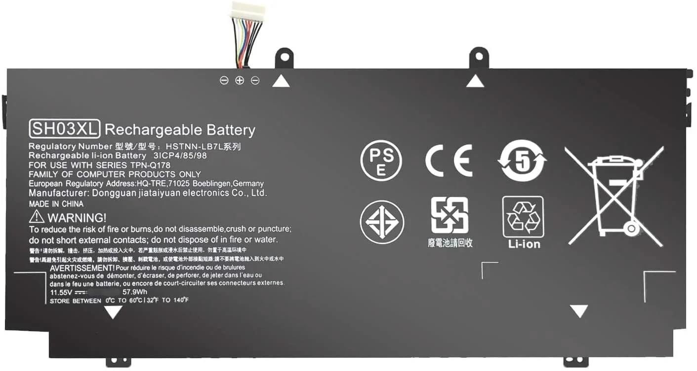 HP Spectre  x360 13-ab 13-ac, x360 13-w Envy SH03XL CN03XL SH03057XL HSTNN-LB7L TPN-Q178 901345-855 859026-421, 859356-855  Batarya Pil