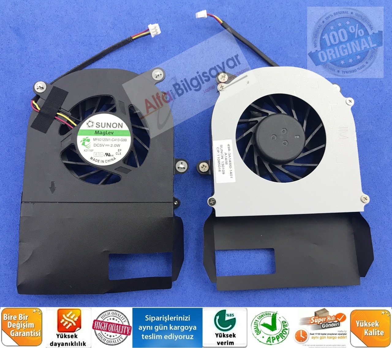 Exper Karizma A15HM A15HM02 A15HN A15HN02 A15HV A15HV01 A15HV03 S1560UH S1560US S1560 49R-3A14M0-1401 Fan cooling sıfır Orjinal
