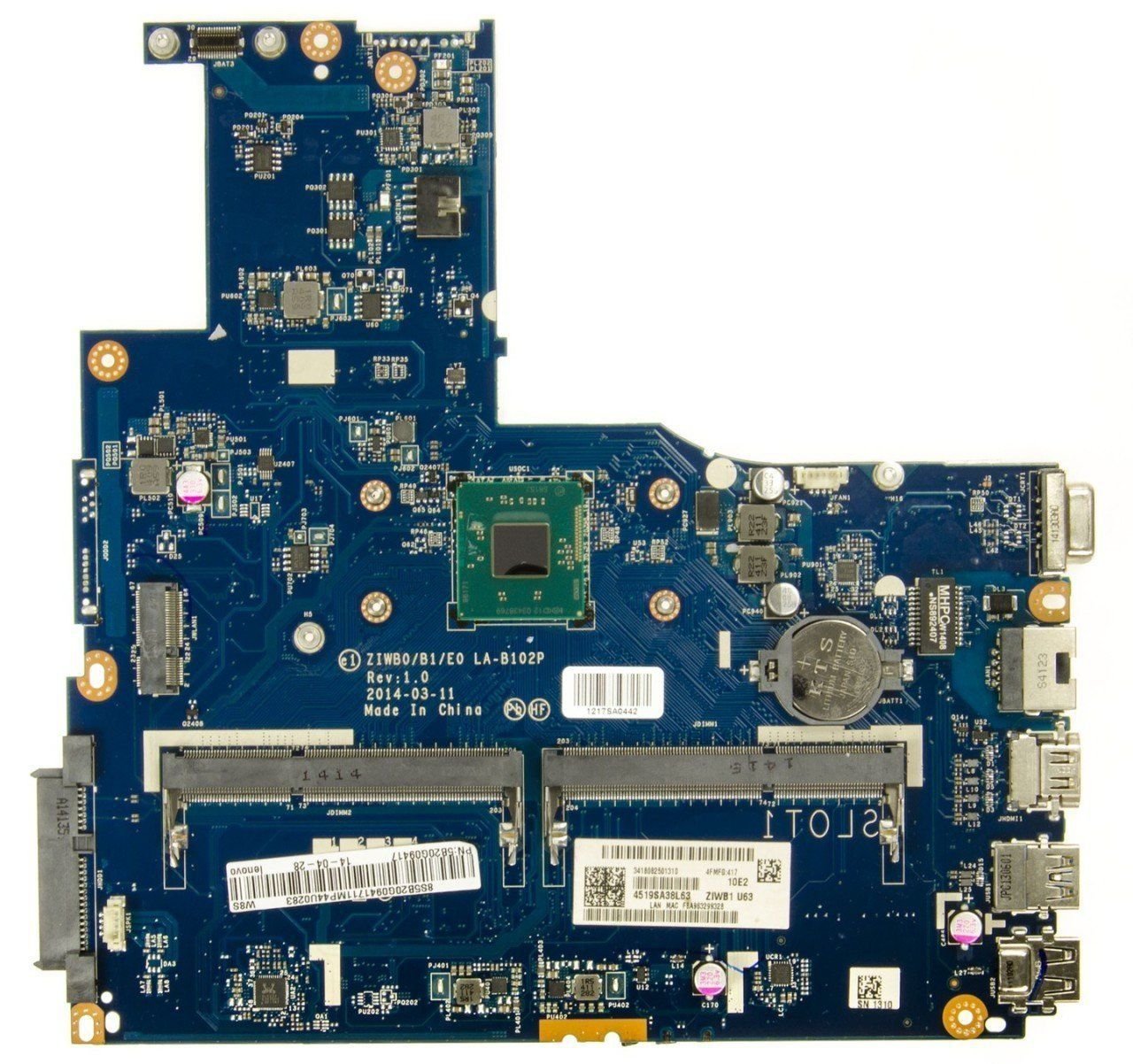 Lenovo B50-30 Pentium N3540 İşlemcili On Board Notebook Anakart LA-B102P