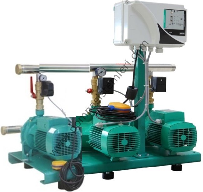 COE3-WP 104 3x4KW Trifaze Yatay Monoblok 3 Pompalı Hidrofor