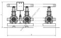 COE3-WP 105 3x5,5KW Trifaze Yatay Monoblok 3 Pompalı Hidrofor