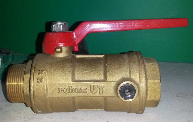Robex VT S.0372 Çekvalfli Küresel Vana DN40 (1 1/2 X 1 1/2) Dişi Erkek Bağlantılı