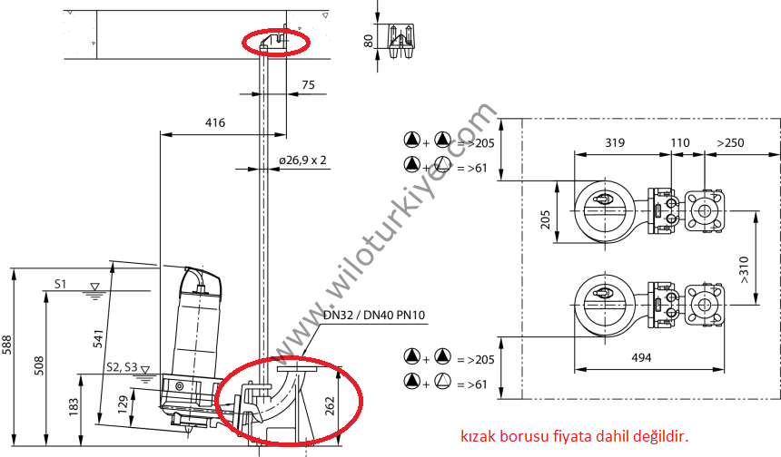 Rexa CUT DN40/50 Kızak Sistemi