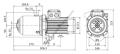 Medana CH1-L.1005-2/V/E/10T Trifaze 316 Viton Çok Kademeli Yatay Santrifüj Pompa 4235361