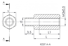 10 mm Lehimlenebilir Yükseltme Parçası