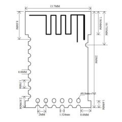 JDY-41 2.4GHz Kablosuz Seri Alıcı Verici Modül