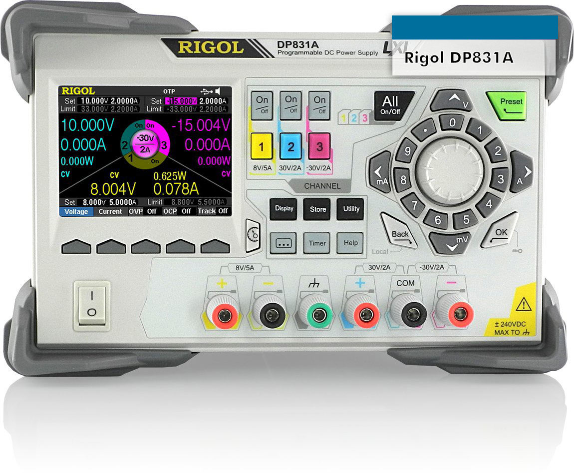 Rigol DP831A 160W 3 Çıkışlı 30V Güç Kaynağı