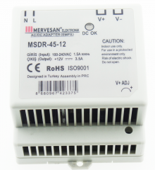 45W 12VDC 3.5A Ray Tipi Güç Kaynağı
