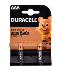 Duracell AAA İnce Kalem Pil 2li