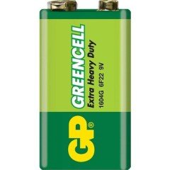 9V Greencell Pil