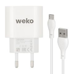 Weko WK-21441 3 Amper Şarj Başlığı ve Micro Usb Kablo