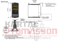 ET8420 SM 9-30VDC/7-24VAC PID Dijital Termostat 48x96mm