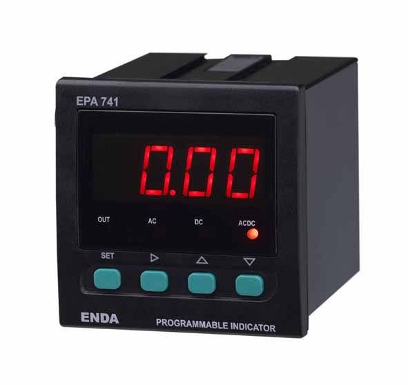 EPA742-R AC/DC Ampermetre SM 9-30VDC/7-24VAC Röle Çıkışlı 72x72