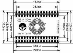 0.5MM TQFP-2 PCB SMD-Dip Dönüştürücü Kartı