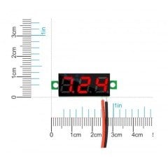 Voltmetre 0.28 0-100V Kırmızı