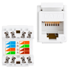 Rj45 Cat6 Şase 180 Derece Keystone Jack