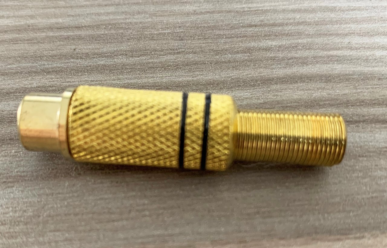 RCA Dişi Konnektör Gold-2 Pin