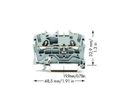 WAGO 2002-1201 İki İletkenli Klemens Gri
