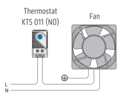 KTS-011 Pano Tipi Soğutma Termostatı