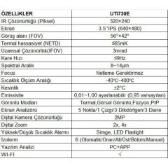 Unit UTİ 730E Gelişmiş Termal Kamera