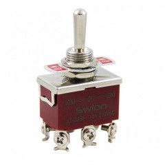 Swion IC-160S Toggle Switch 6P MOM-OFF-MOM Ø12mm