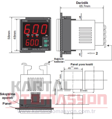 ET4402-230VAC PID Dijital Termostat