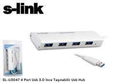 S-link SL U3047 4 Port Usb 3.0 İnce Taşınabilir Usb Hub