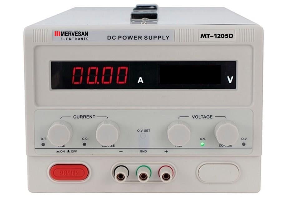 Mervesan MT-1205D 120v 5A Ayarlı Güç Kaynağı