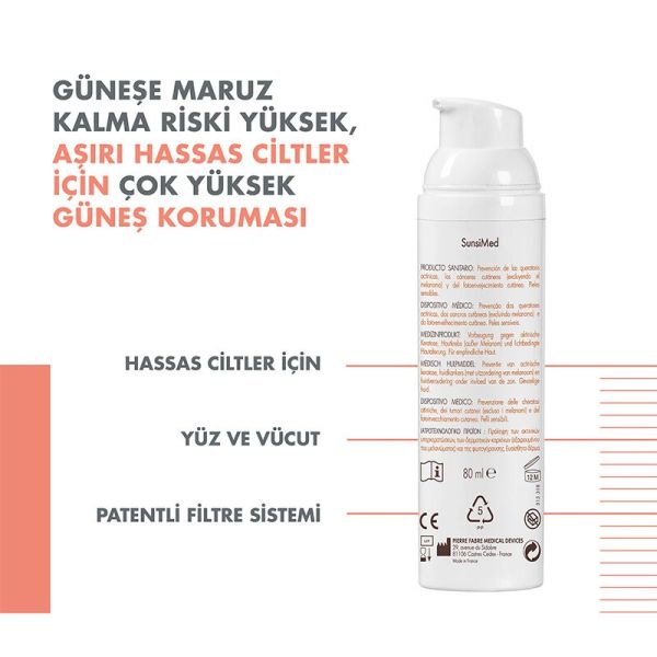 Avene SunsiMed KA Günlük Güneş Bakımı 80 ml