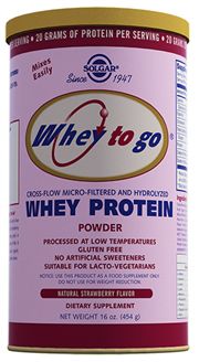 Solgar Whey Protein Powder Strawberry Flavor 454 gr Toz