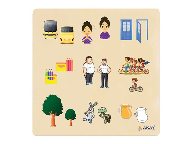 Ahşap Puzzle Zıt Kavramlar 30x30.