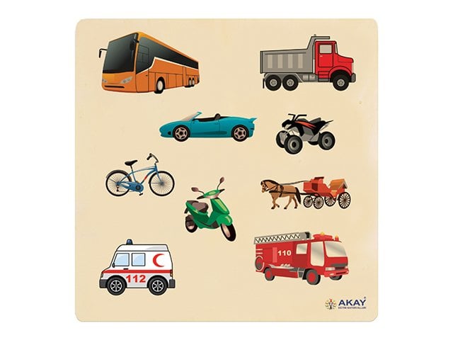 Ahşap Puzzle Taşıtlar 30x30.