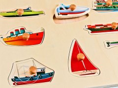 Ahşap Puzzle Deniz Taşıtları  30x30.