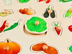 Ahşap Puzzle Sebzeler 30x30.