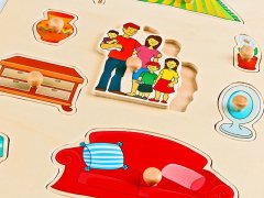 Ahşap Puzzle Evimiz  30x30.